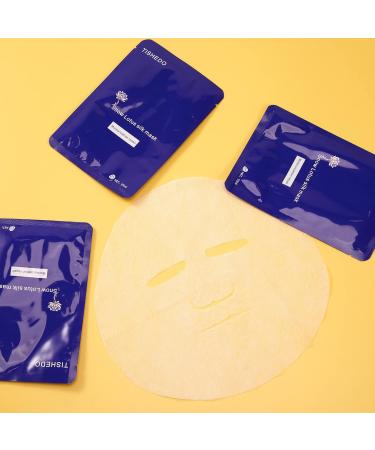 Buy Moisturizing Vitamin C Face Mask - Hydrating & Soothing Skin Care for Men & Women (Pack of 5) - Snow Lotus Silk Mask 3.2 Fl Oz - Buy Online on GoSupps.com