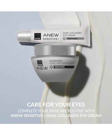 Avon Anew Sensitive+ Dual Collagen Cream 50ml Suitable for Sensitive Skin Contains Skin-soothing Actives To Boost Collagen Cruelty Free - Buy Online on GoSupps.com