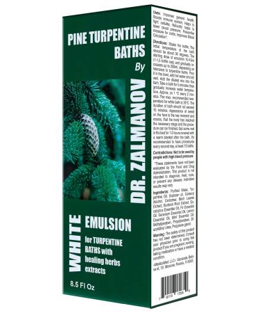 HGFLMR Zalmanovs Turpentine Bath Emulsion - (White) 250ml/8.5 Fl Oz