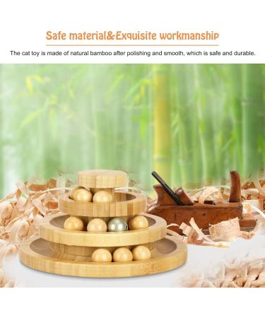 Shop Tarnel Interactive Cat Toys - 3-Level Bamboo Smart Track Ball with Bells | International Shipping Available - Buy Online on GoSupps.com