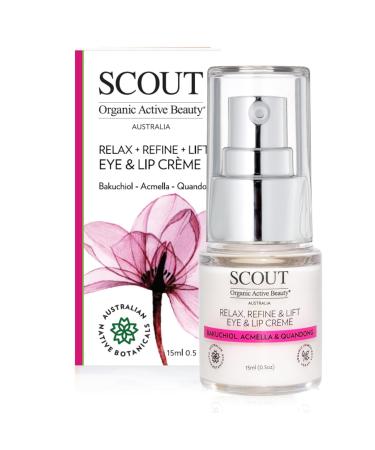 SCOUT Australia Relax + Refine + Lift Eye & Lip Cr me With Bakuchiol Acmella & Quandong