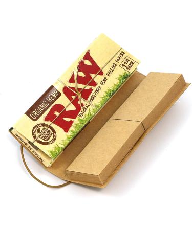 RAW Organic Connoisseur 1.25 Rolling Papers with Tips (5 Packs) - Eco-Friendly, All-Natural - Buy Online on GoSupps.com