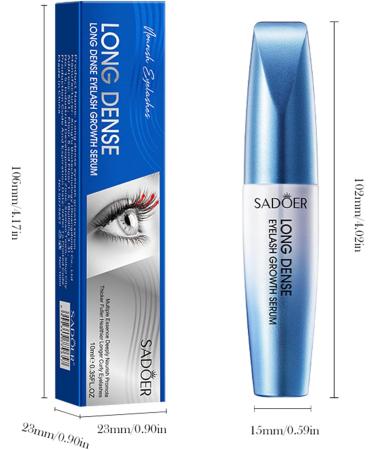 SDSM Eyelash serum 10 ml without hormones eyelash care for eyelashes fast growth eyebrow enhancer for voluminous eyelashes and natural density eyebrows - Buy Online on GoSupps.com