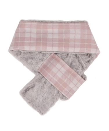 Heated Neck Wrap Scarf - Washable & Warm Heating Scarf for Outdoor Skiing | Skin-Friendly Pink Grid - Buy Online on GoSupps.com