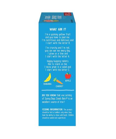 Earth's Best Sunny Days Apple Snack Bars - 8 Pack (0.67 oz Each) | Healthy Treats - Buy Online on GoSupps.com