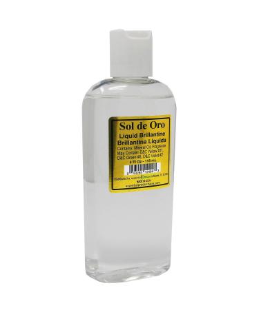 Sol de Oro Liquid Brillantine Clear 4 fl oz - White Brilliantine for Smooth, Shiny Hair - Buy Online on GoSupps.com