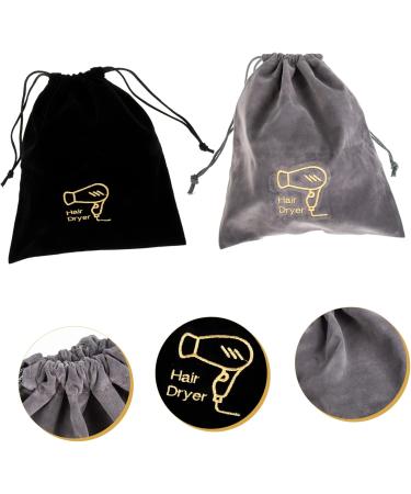 Healeved 8 Pcs Hair Dryer Bag Travel Cosmetic Containers Hair Dryer Storage Pouches Organizer Bag Flannel - Buy Online on GoSupps.com