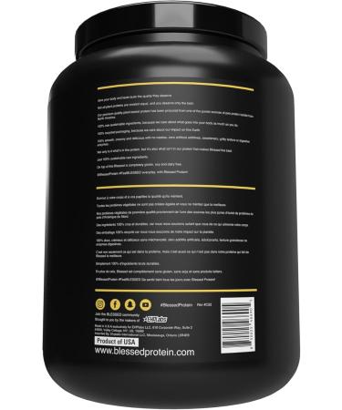 Blessed Vegan Protein Powder - Plant Based Protein Powder Meal Replacement Protein Shake 23g of Pea Protein Powder Dairy Free Gluten Free No Sugar Added 30 Servings (Banana Bread) Banana Bread 30 Servings (Pack of 1) - Buy Online on GoSupps.com