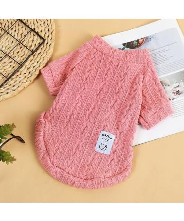 Cozy Pink Dog Sweater for Small & Medium Dogs - Warm Winter Pullover for Pets | Perfect for Cats Too - Buy Online on GoSupps.com