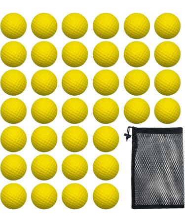 36 Pack Yellow Foam Golf Practice Balls | Soft Elastic Training Balls for Golf | Multifunction Sport Balls - Dsmile - Buy Online on GoSupps.com
