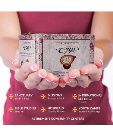 Prefilled Communion Cups & Wafer Set - Celebration Cup (Pack of 100) - Perfect for Worship Services - Buy Online on GoSupps.com