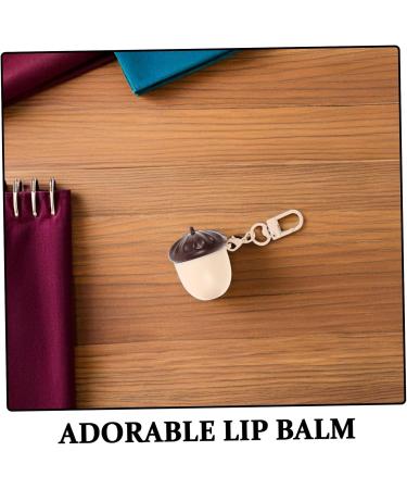  POPETPOP POPETPOP 2-Piece Children's Lip Balm in Cute Chestnut Shape Moisturizing Care for Sensitive Skin Oily Portable for School Classroom with Apple Lemon Flavor - Buy Online on GoSupps.com