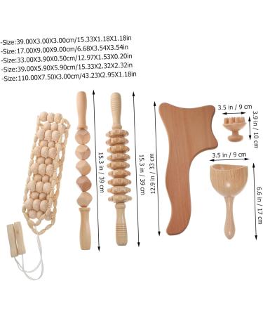 Shop Healeved 5-Piece Beech Massager | Premium Swedish Beechwood for Relaxation & Wellness - International Shipping Available - Buy Online on GoSupps.com