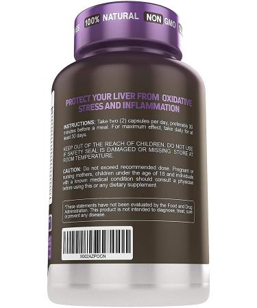 Herb Tonics Liver Cleanse Detox with Milk Thistle - 120 Capsules - Buy Online on GoSupps.com