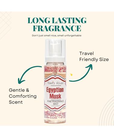 Infinix Egyptian Musk - Fine Fragrance Mist - Pack Of 3-6 Fl oz/180ml Body Spray for Women Gentle and Long Lasting Body Mist For Daily Use - Buy Online on GoSupps.com
