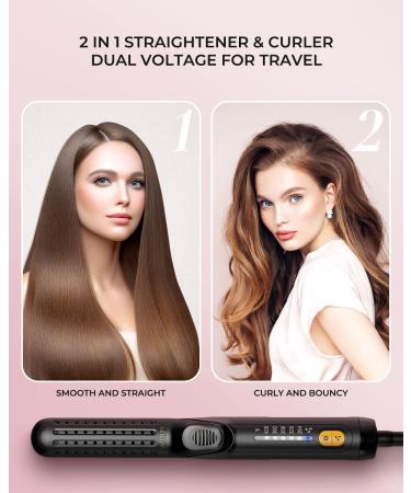 WEEYUM 2-in-1 Airflow Styler Hair Straightener & Curler - Professional Adjustable Temp 360 Airflow Dual Voltage for International Use - Buy Online on GoSupps.com