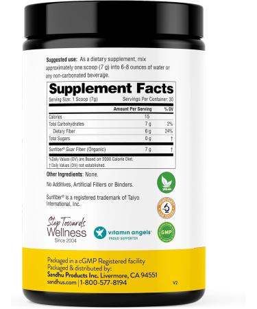 Sandhu's Preibiotic Fiber Supplement Powder & Gut Health Capsules| Digestive Colon & Gut Health| Non-GMO Keto| - Buy Online on GoSupps.com