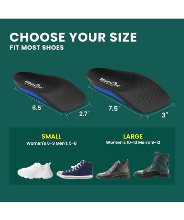 Welnove Premium Plantar Fasciitis Heel Inlays | Ultimate Bow Support for Heel Pain Heel Spur & Achilles Tendonitis - Unisex Size 36.5-40 (1 Pair) - Buy Online on GoSupps.com