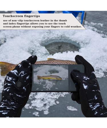 Drasry Neoprene Fishing Gloves - Touchscreen, 3 Cut Fingers, Waterproof - Men and Women - Medium - Buy Online on GoSupps.com