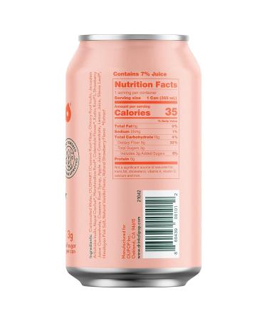 OLIPOP Strawberry Vanilla Sparkling Tonic 12oz 12-Pack | Prebiotic Soft Drink with 9g Plant Fiber | Caffeine-Free & Low Calorie Soda for Digestive Health - Buy Online on GoSupps.com