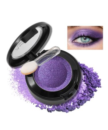 Erinde Erinde purple glitter eyeshadow palette matte glitter eyeshadow palette waterproof eyeshadow palette pressed powder and long lasting eye makeup with applicator