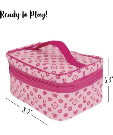 Janod P'tite Miss Vanity Case for Kids | 9 Solid Wood Accessories | Pretend Play Beauty Toy | J06514 - Pink - Buy Online on GoSupps.com
