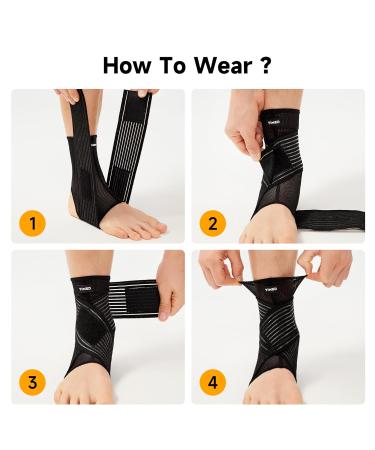 Ankle Brace for Plantar Fasciitis Support | Adjustable Compression Sock for Heel Spur Achilles Tendonitis & Sprained Ankle - Fast International Shipping - Buy Online on GoSupps.com