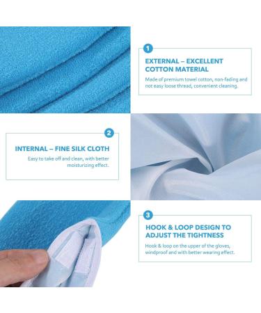 Minkissy Paraffin Wax Gloves Set for Spa & Heat Therapy - Comfortable Cotton Hand & Foot Covers - Dark Blue - Buy Online on GoSupps.com