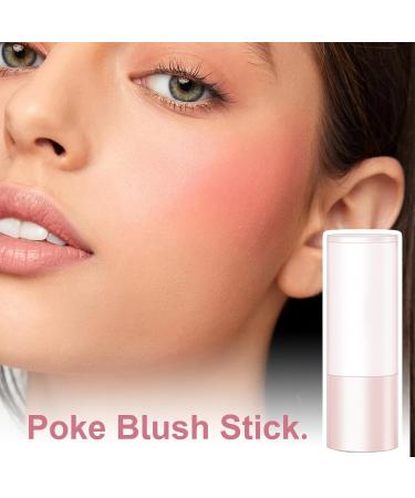 Makeup Blush Stick Multi-Use Smooth Pink Blush with Sponge Head Face Makeup for Cheeks & Lip & Eyeshadow Makeup Powder Blush Contour Stick Easy Application 1.5g Klufo #02 Fever - Buy Online on GoSupps.com