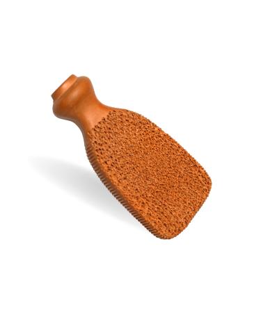 Pumice Stone for Feet 2-Sidded Shower Foot Scrubber Callus Remover Skin Care Kit for Hand and Dead Skin, Pedicure Tools Foot Exfoliator Repair Dry Cracked Heels, Foot File Ped Egg Scrub, Mud Red