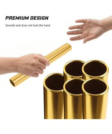 KUKTRCV Gold Aluminum Alloy Relay Baton 5-Pack - Ideal for All Sports Relay Races - Buy Online on GoSupps.com