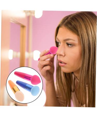 Housoutil 3pc on Stick Makeup Lip Brush Cream Foundation Brush Contour Brush Beauty Sponge for Makeup Fashionista Headband Sponges Makeup Brush Tools Major Travel Eye Brush medium As Shown - Buy Online on GoSupps.com