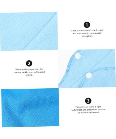 Frcolor Women's Bandage Pads - Polarfleece Activated Carbon for Menstrual Comfort | 6 Stk Overnight Washable Napkins & Medium East Pads - Buy Online on GoSupps.com