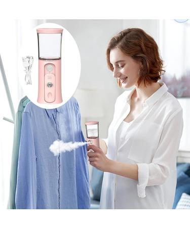 Portable Face Steamer | Handheld Nano Mister Rechargeable Cool Mist Sprayer with Colorful Light Handheld Rechargeable Cool Mist Sprayer for Face Hydrating Pink - Buy Online on GoSupps.com