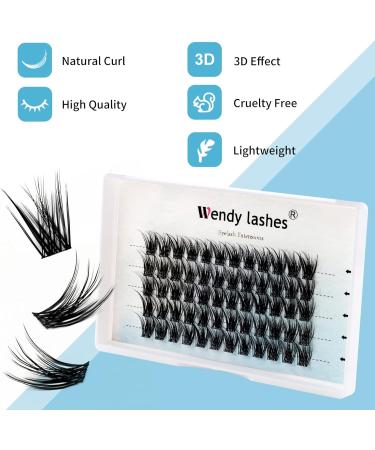 C Curl Cluster Lashes 12mm | Reusable Soft Individual Eyelash Clusters | DIY Lash Extensions | 0.07mm Wide Stem Wispy Clusters | FD-D29-0.07-C-12 - Buy Online on GoSupps.com