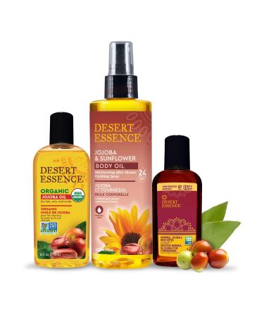 Desert Essence Organic Jojoba Oil - Hair, Skin & Scalp Care (4 fl oz) - Buy Online on GoSupps.com