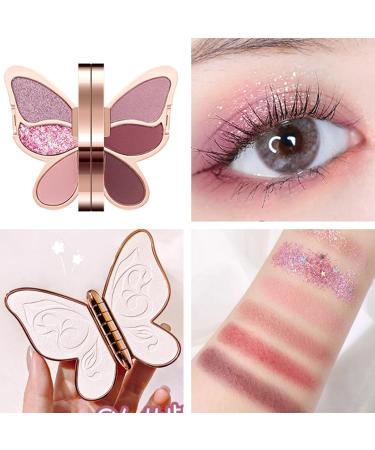 Palette de fards paupi res de maquillage 6 couleurs de fard paupi res paupi res imperm able maquillage scintillant mat paillettes hautement pigment es cosm tique color pour les yeux 04# - Buy Online on GoSupps.com
