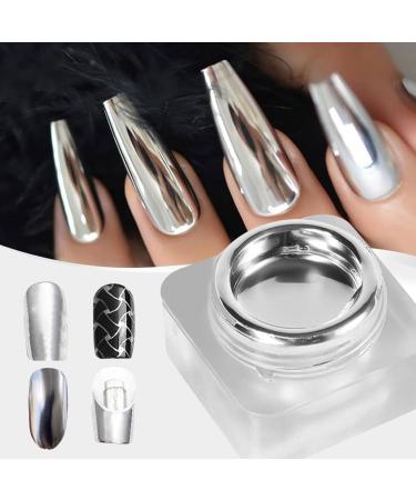 Metallic Paint Gel - Glue Gel for Manicures | Artistic Painting Decoration on UV/LED Mirror for Home Manicures Beginners Creative Design - Buy Online on GoSupps.com