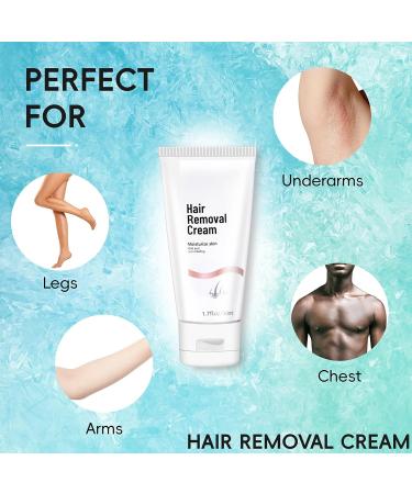 2PC Hair Removal Cream for Men & Women - All Skin Types | 50ml Epilating Cream - Fast Shipping Worldwide - Buy Online on GoSupps.com