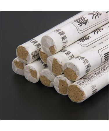 Moxibustion Stick 10 Pieces - 18x200mm Moxa Roll for Pain Relief | Pure Moxa Sticks for Traditional Healing - Buy Online on GoSupps.com