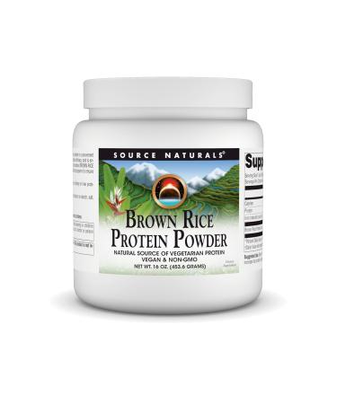 Source Naturals Brown Rice Protein Vegan & Non-GMO* - 16 oz Powder 1 Pound