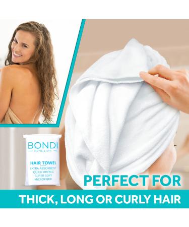 Extra Large Microfiber Hair Towel - 42 x 22 - Anti-Frizz & Fast Drying for Long, Curly, or Thick Hair - Buy Online on GoSupps.com