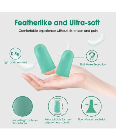 100 Pairs of Foam Earplugs - Ultimate Noise Reduction & Hearing Protection | Comfortable for Sleep Study Work & Travel - Includes 10 Ear Cleaning Tools - Buy Online on GoSupps.com