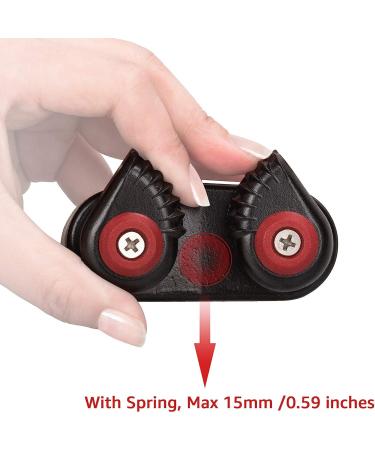 GANGUOLA Aluminum Cam Cleats for Rope | Set of 2 Ball Bearing Fast Entry Cleats | For Line Sizes Up to 5/8 Inch | Ideal for Sailing, Kayak, Canoe & Dinghy - Buy Online on GoSupps.com