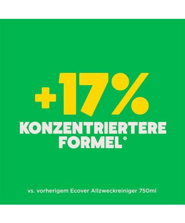 Ecover All-Purpose Cleaner Lemon Grass & Ginger Plant-Based Biodegradable Ingredients 1L (1-Pack) - Eco-Friendly Cleaning Solution - Buy Online on GoSupps.com