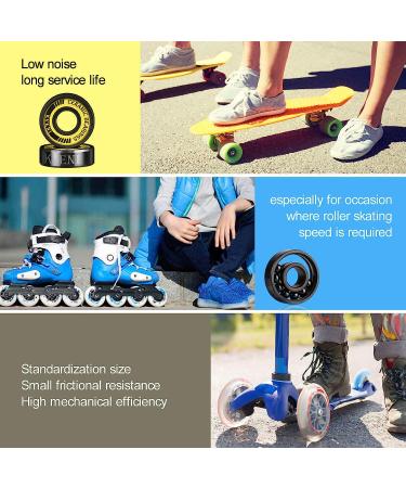 Premium Black Ceramic Balls Longboard Bearings - Titanium Coated ABEC-11 - Pack of 8 - Buy Online on GoSupps.com