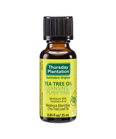 Thursday Plantation Australian Tea Tree Oil Naturally Sourced Oil Cleanses and Purifies 0.85 fl oz