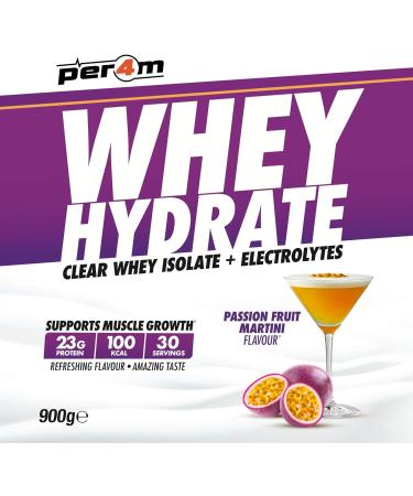 Per4m Whey Hydrate (900g) Martini au fruit de la passion - Prot ines - Prot ines claires - Buy Online on GoSupps.com