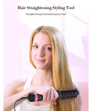 Hot Air Brush Hair Dryer Straightener Volumizer - One-Step Styler for Women - 60MM Oval Barrel Z Pink - Buy Online on GoSupps.com