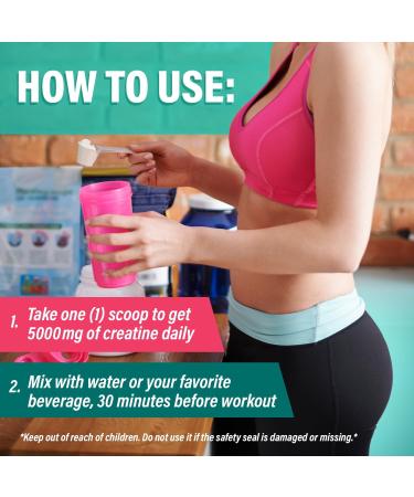 5g Creatine Monohydrate Powder for Women - Boost Booty Gains Collagen + BCAA 2:1:1 Lean Muscle Support Natural & Micronized - 240g Made in USA - Buy Online on GoSupps.com
